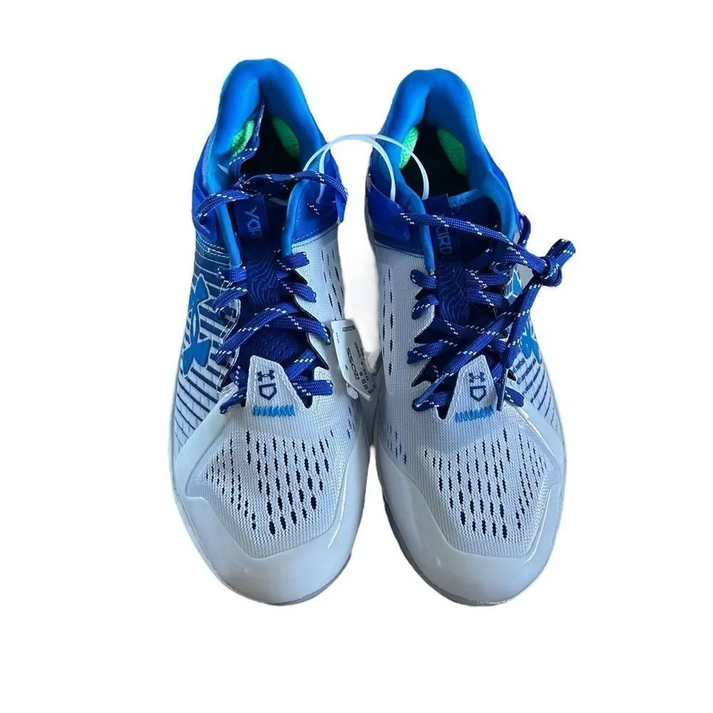 Under Armour Men's Yard Low Turf Baseball‎ Shoe, Royal White & Blue New with tag